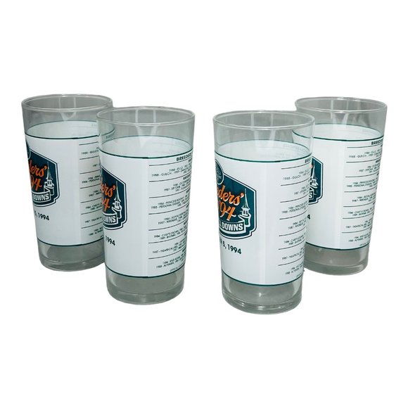 Breeders Cup 1994 Set of 4 Vintage Drinking Glasses - Picture 3 of 8